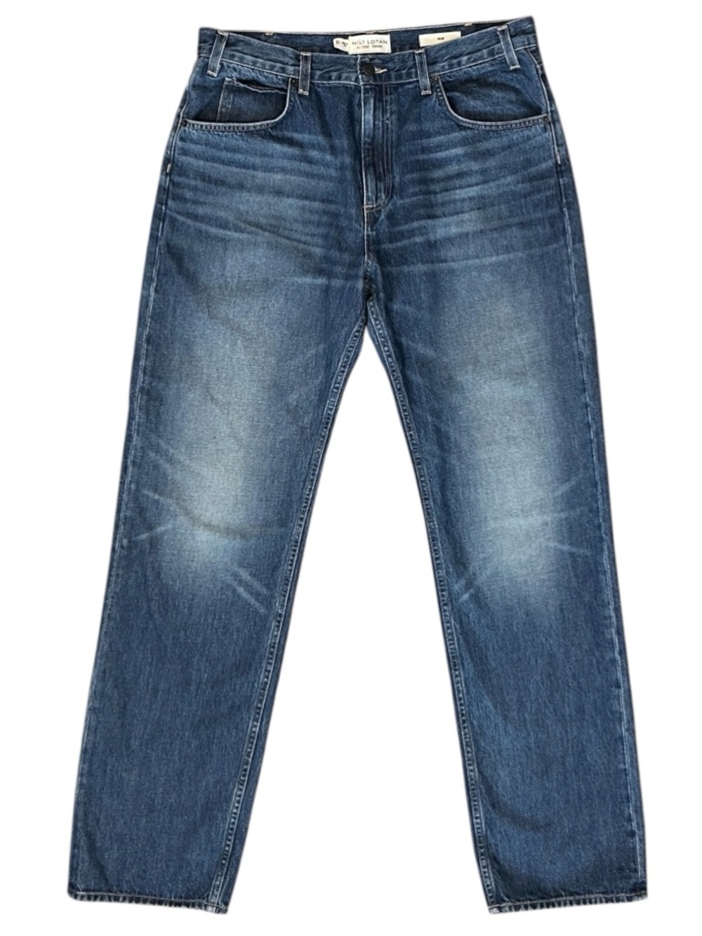 Nili Lotan Taylor Relaxed Straight Taper Rigid Denim Jeans Simon Wash Women’s 31 - Picture 3 of 9